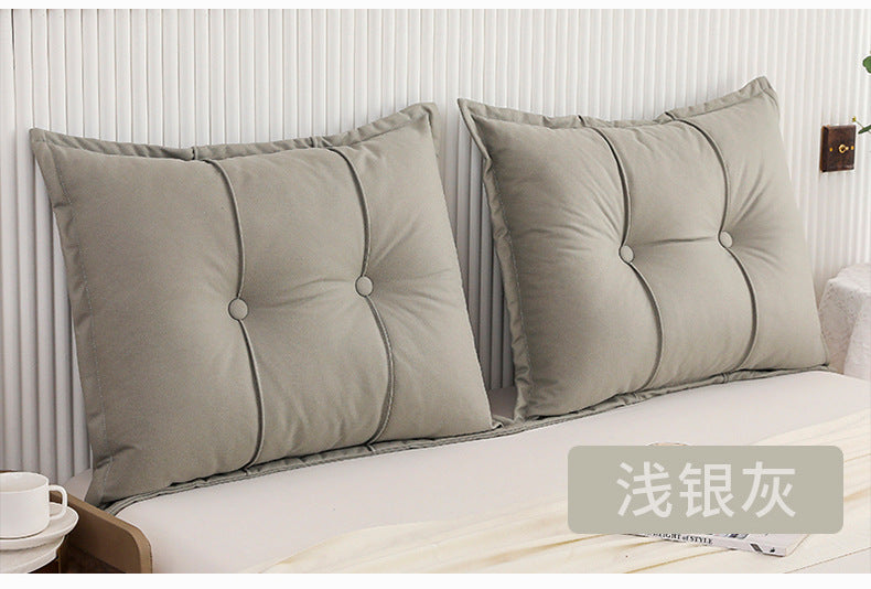 Special Offer Solid Color Technology Fabric Bed Bedside Cervical Support Pillow Foreign Trade Pillow with Insert Bedding Wholesale