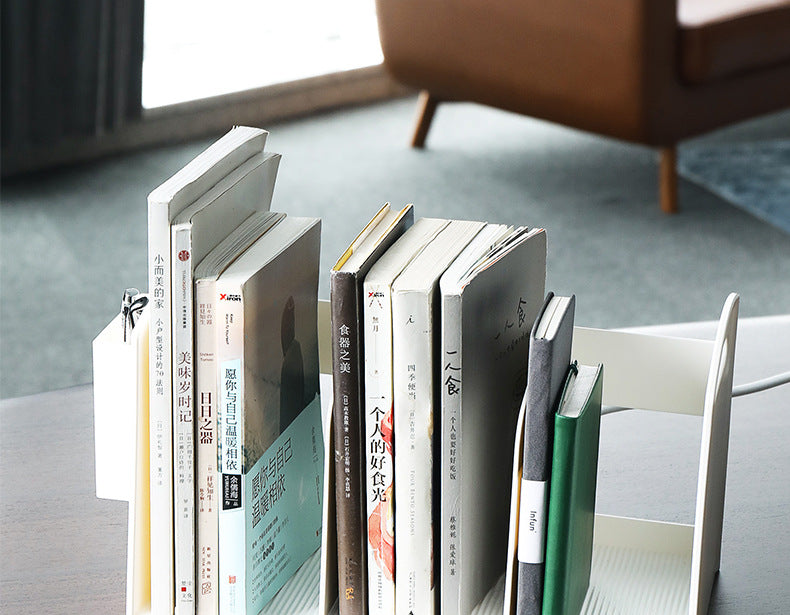 Japanese Style Simple Desktop Book Storage Rack Dormitory Triple with Pen Holder Organizer Bookshelf Office File Storage Box