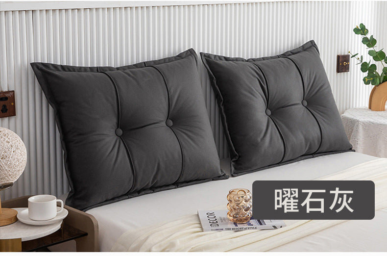 Special Offer Solid Color Technology Fabric Bed Bedside Cervical Support Pillow Foreign Trade Pillow with Insert Bedding Wholesale