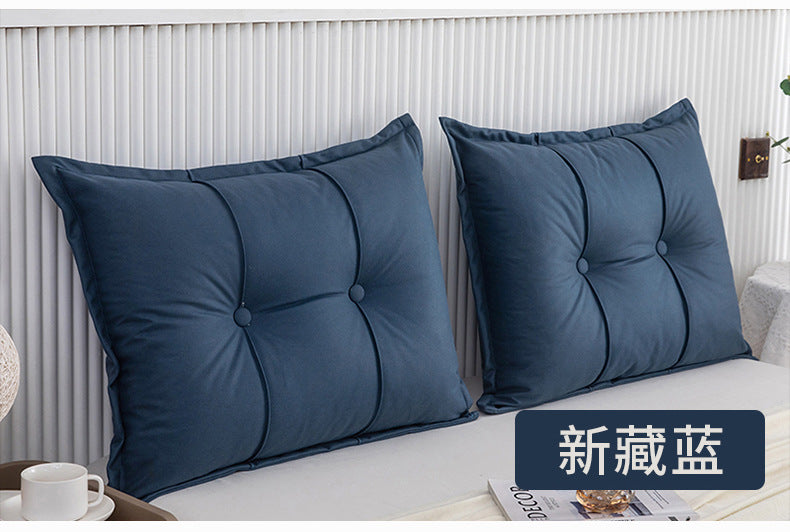 Special Offer Solid Color Technology Fabric Bed Bedside Cervical Support Pillow Foreign Trade Pillow with Insert Bedding Wholesale