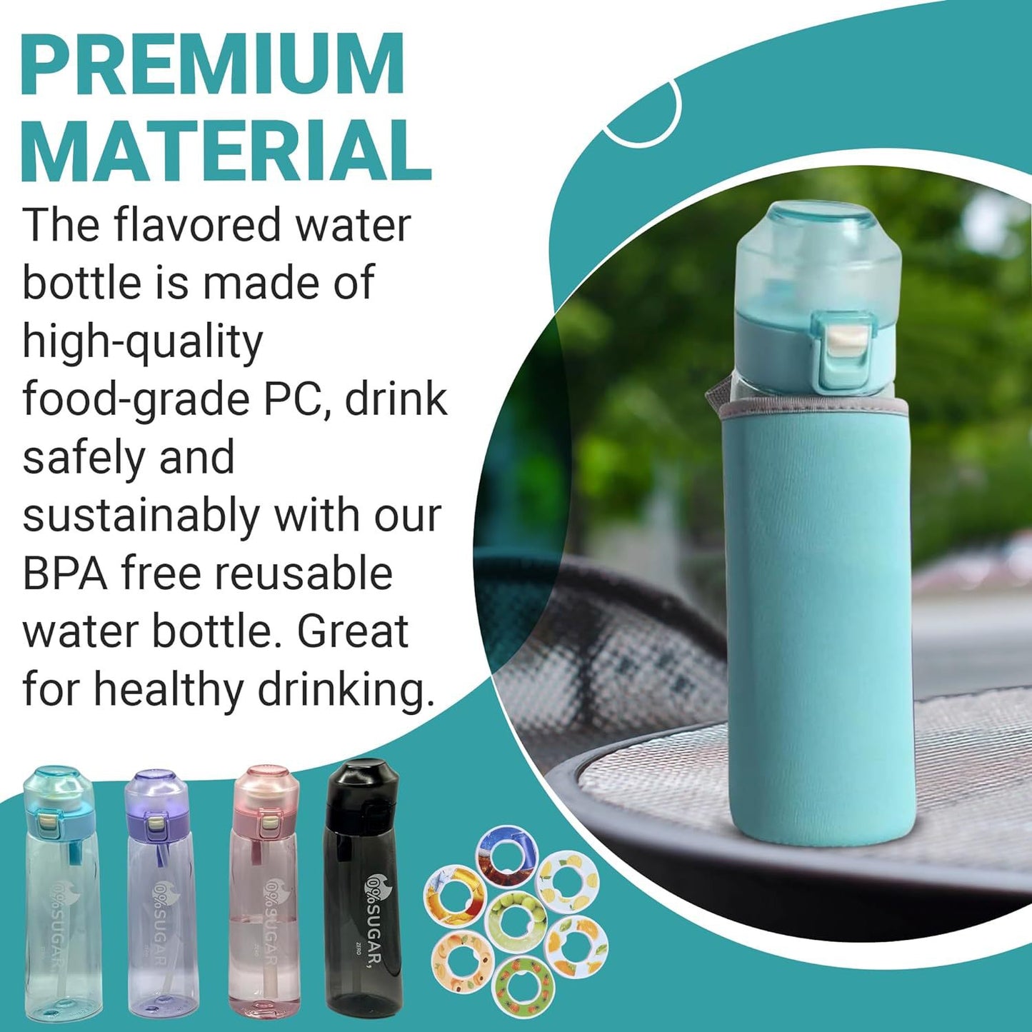 Cross-Border New Arrival 650 Ml0 Sugar 0 Card Fragrant Fruit Flavor Playing Cup with SBR Neoprene Can Cooler