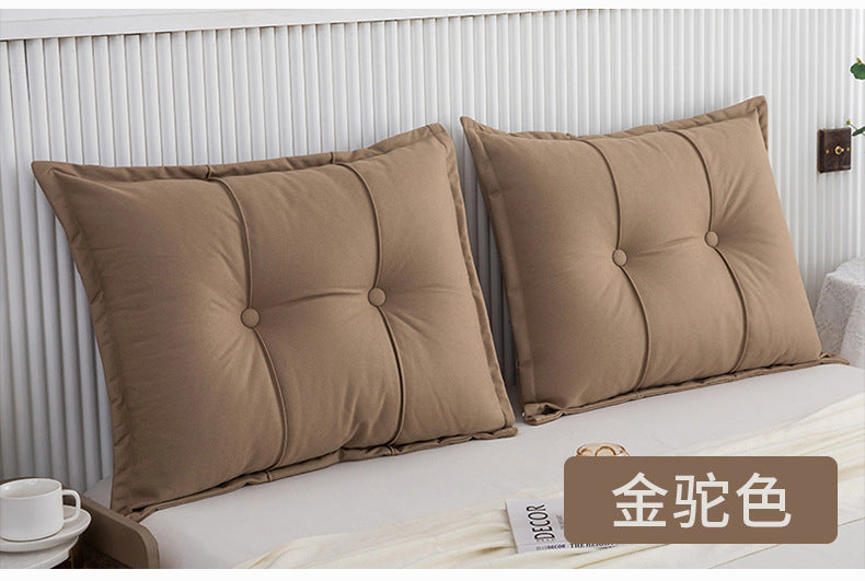 Special Offer Solid Color Technology Fabric Bed Bedside Cervical Support Pillow Foreign Trade Pillow with Insert Bedding Wholesale