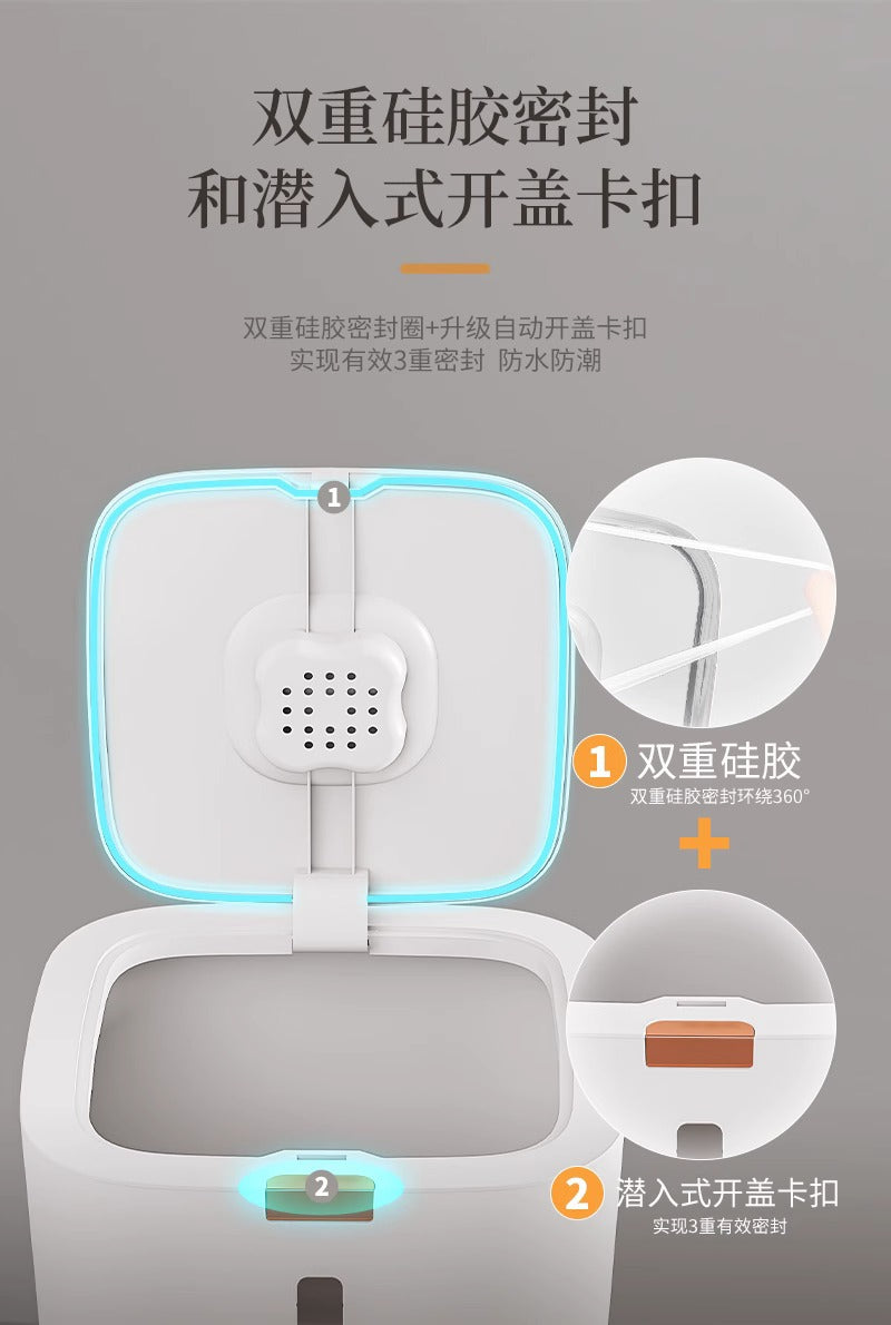 Rice Bucket Household Insect-Proof Moisture-Proof Sealed Food Grade Rice Container Rice Bin Flour High-End Storage Tank Rice Storage Box