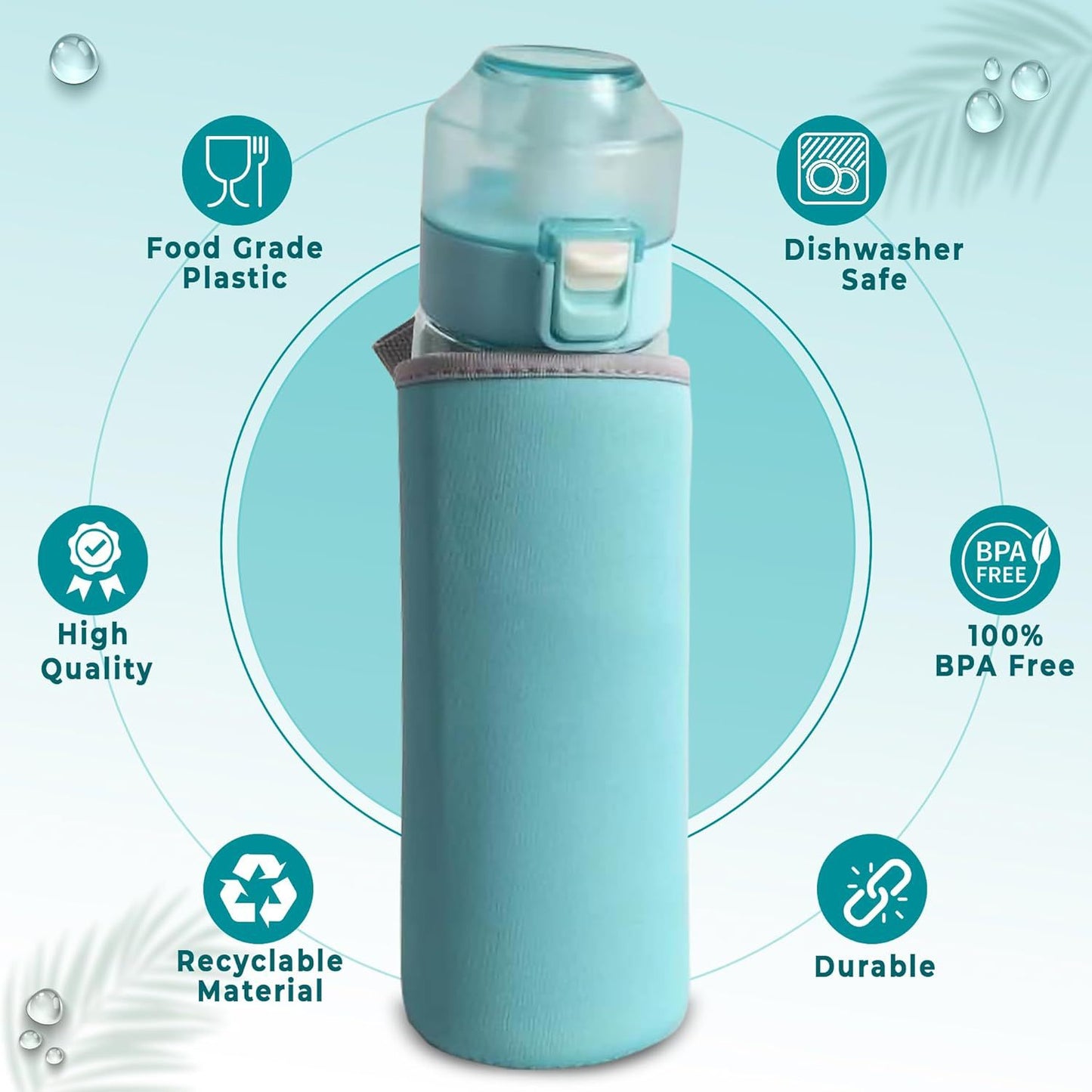 Cross-Border New Arrival 650 Ml0 Sugar 0 Card Fragrant Fruit Flavor Playing Cup with SBR Neoprene Can Cooler