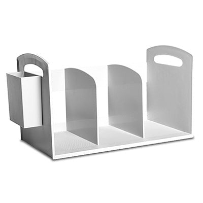 Japanese Style Simple Desktop Book Storage Rack Dormitory Triple with Pen Holder Organizer Bookshelf Office File Storage Box
