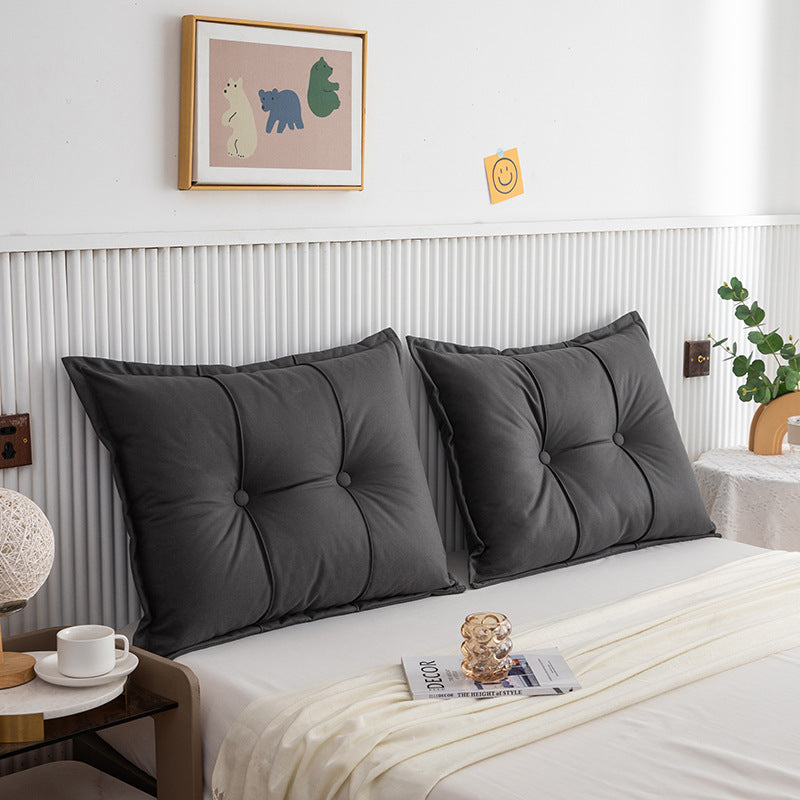 Special Offer Solid Color Technology Fabric Bed Bedside Cervical Support Pillow Foreign Trade Pillow with Insert Bedding Wholesale