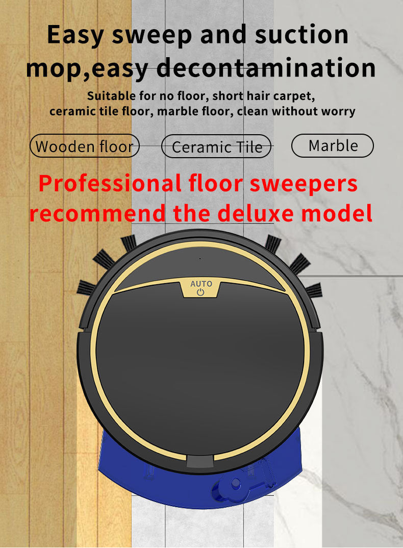 Budget Robot Cleaner - 2800Pa Wireless Vacuum Mop, 90min Runtime, APP Control with Water Tank | Free Shipping & Local Warranty,Pembersih Lantai Auto.
