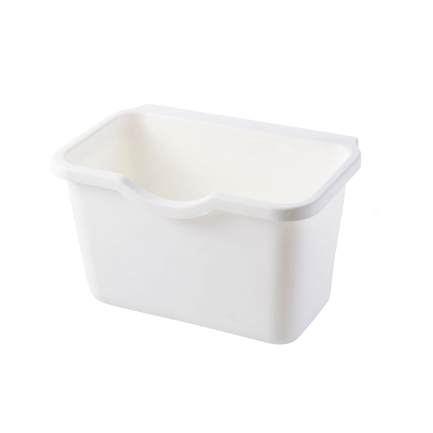 Kitchen Mini Garbage Wall-Mounted Storage Box Cabinet Door Hanging Square Plastic Desktop Trash Bin Small Size Household