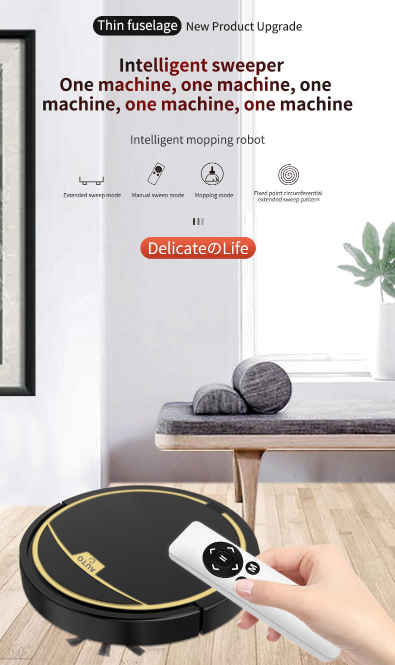 Budget Robot Cleaner - 2800Pa Wireless Vacuum Mop, 90min Runtime, APP Control with Water Tank | Free Shipping & Local Warranty,Pembersih Lantai Auto.