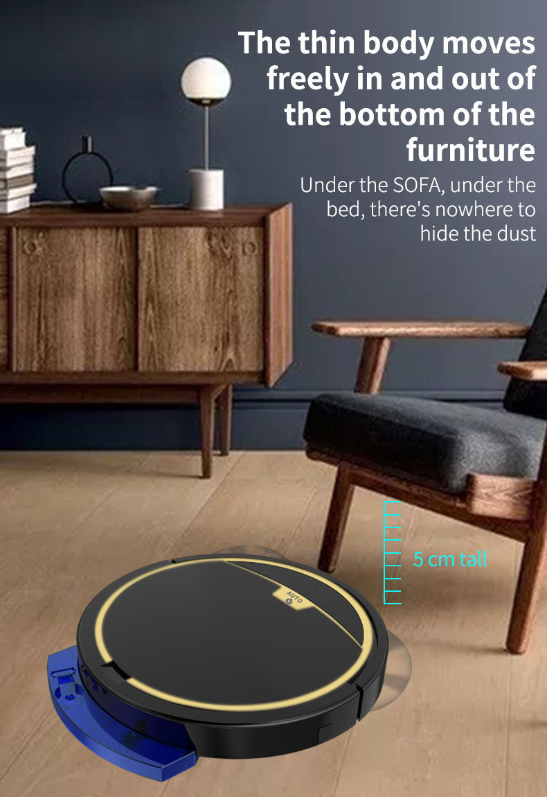 Budget Robot Cleaner - 2800Pa Wireless Vacuum Mop, 90min Runtime, APP Control with Water Tank | Free Shipping & Local Warranty,Pembersih Lantai Auto.