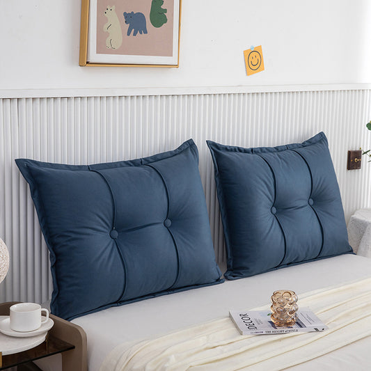 Special Offer Solid Color Technology Fabric Bed Bedside Cervical Support Pillow Foreign Trade Pillow with Insert Bedding Wholesale